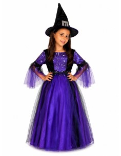 Costume Sorcière Violette | Déguisements Enfants Le Roi du Carnaval 2